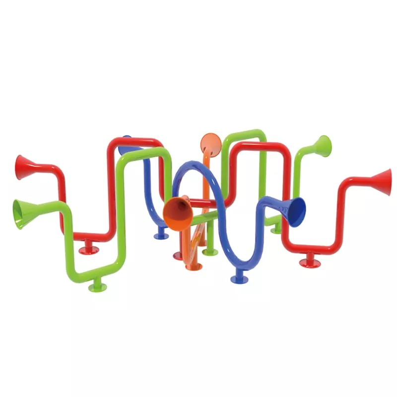 Udendørs leg børn tale rør